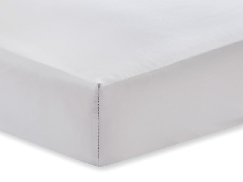 Bianca Fine Linens Cotton Sateen Dove Grey Fitted Sheet