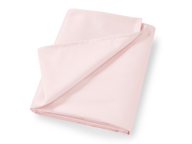 Bianca Fine Linens Cotton Sateen Blush Flat Single Bed Sheet
