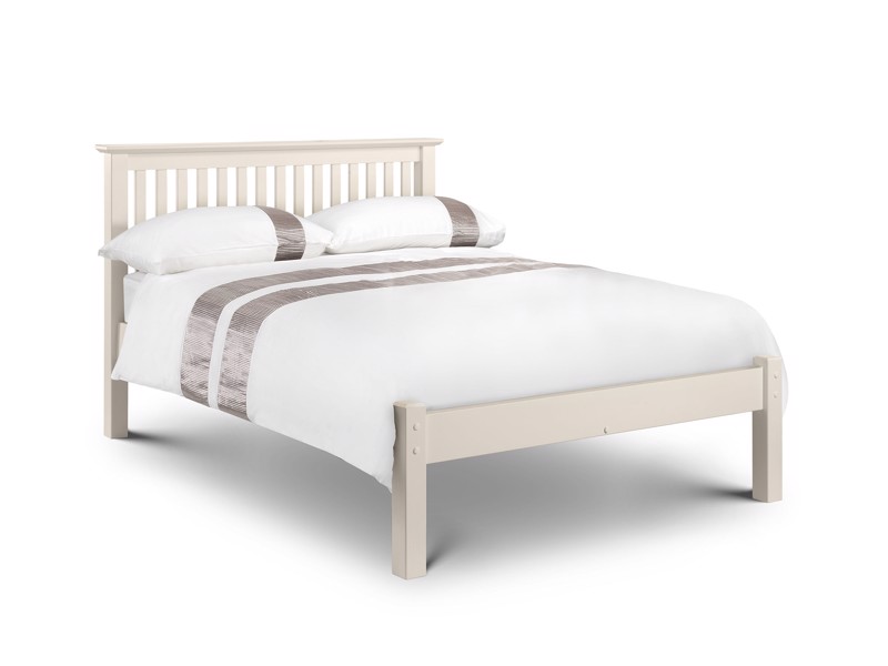 Land Of Beds Leyton White Low Footend Wooden Double Bed Frame