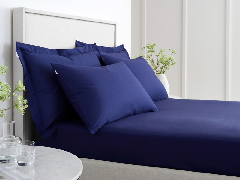 Bianca Fine Linens Cotton Navy Pillowcases