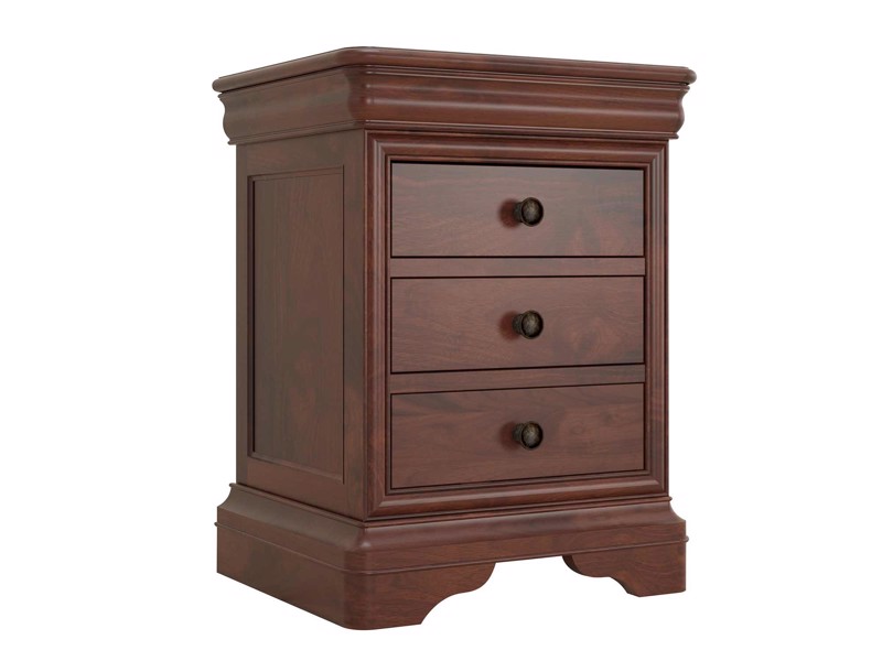 Land Of Beds Rayleigh 3 Drawer Bedside Table