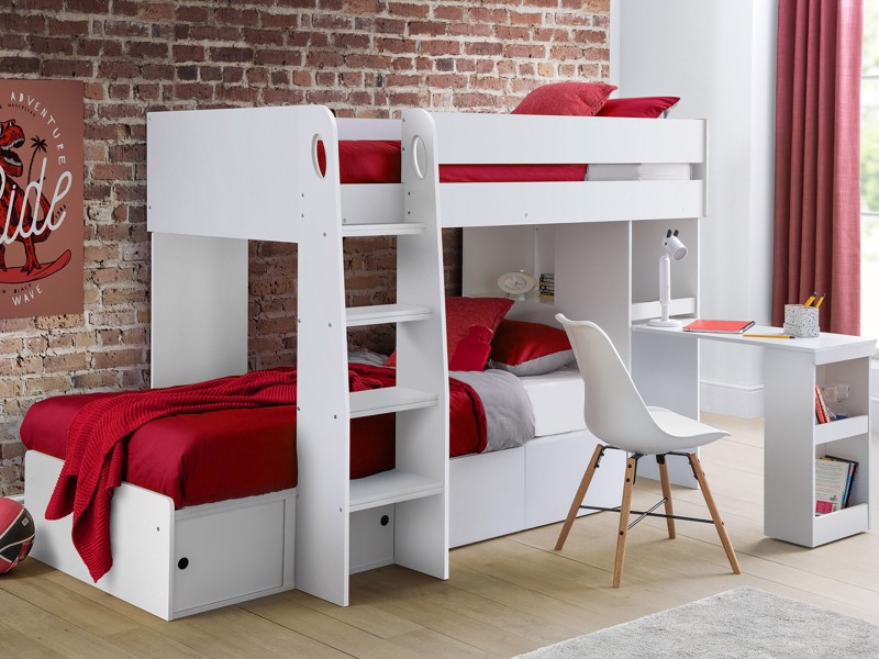 Land Of Beds Belle White Bunk Bed