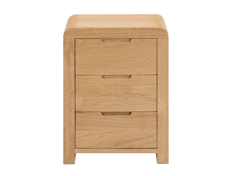 Land Of Beds Finsbury 3 Drawer Bedside Table