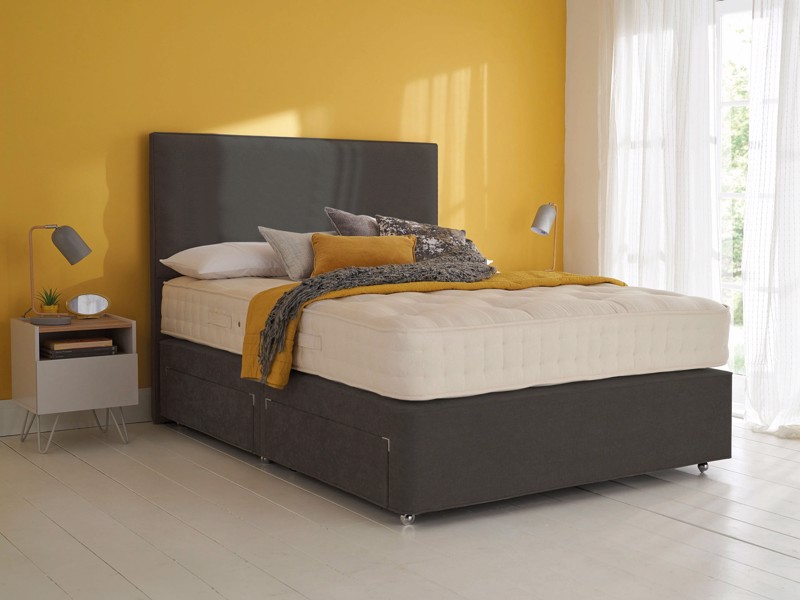 Hypnos Special Buy Orthocare Classic Inc Headboard and Super King Size Zip & Link Divan Bed