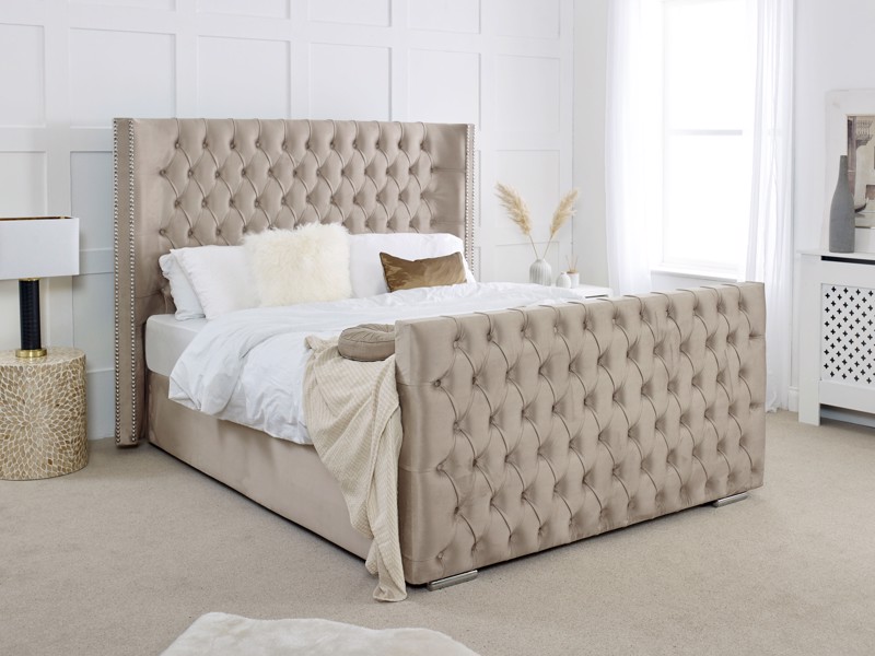 Land Of Beds Eve Fabric Small Double Bed Frame