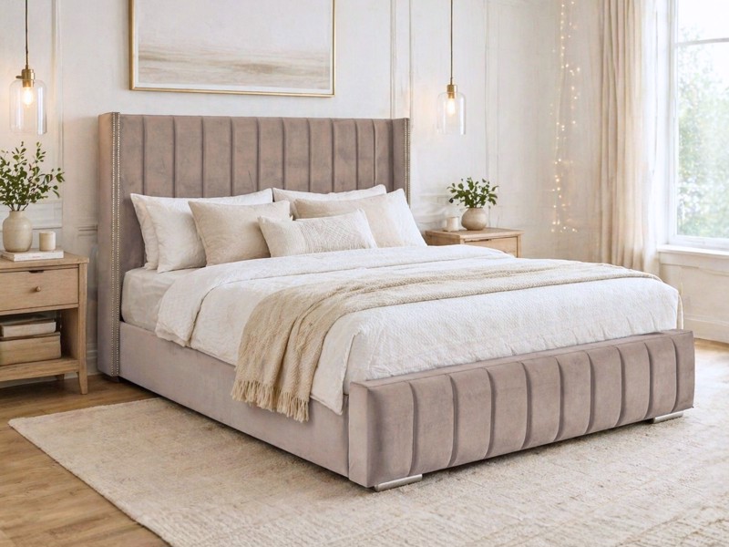 Land Of Beds Cora Fabric Super King Size Bed Frame