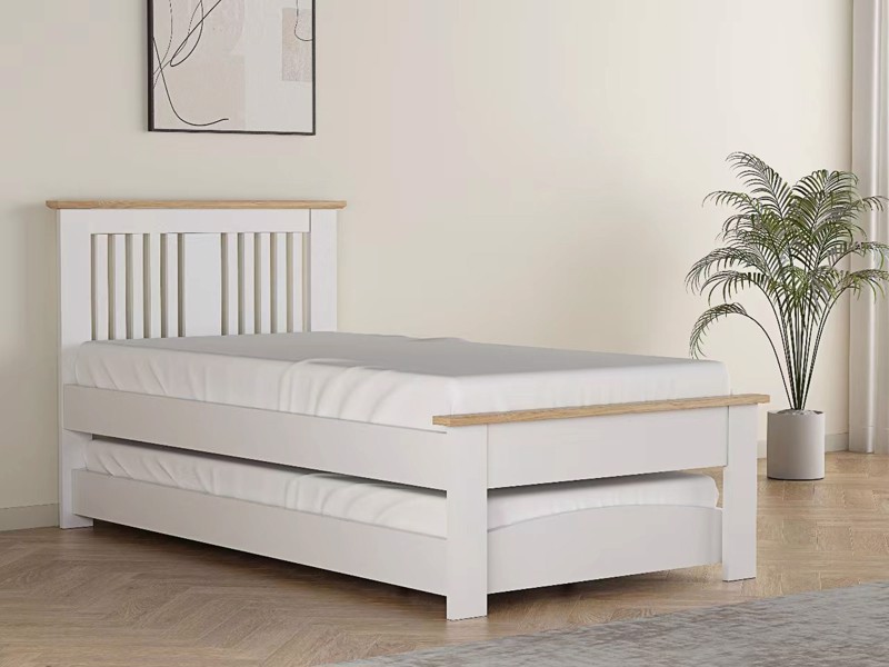Land Of Beds Cooper White Oak Guest Bed