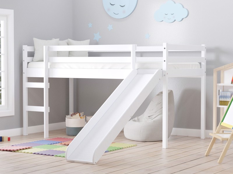 Land Of Beds Percy White Wooden Single Childrens Bed