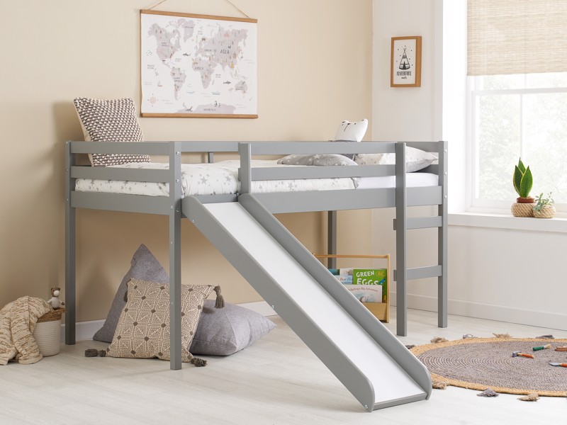 Land Of Beds Percy Grey Wooden Childrens Bed