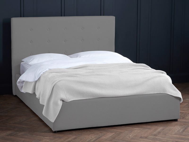 Land Of Beds Ava Grey Single Ottoman Bed