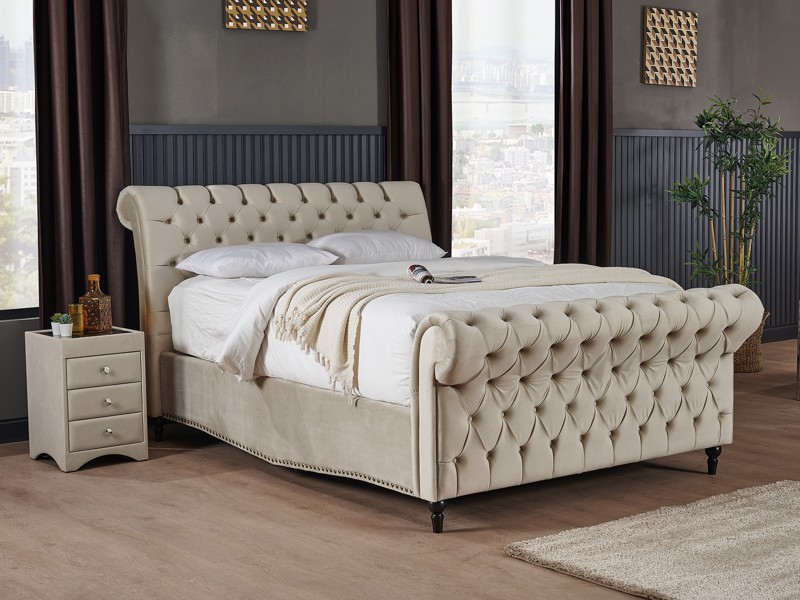 Land Of Beds Winchester Fabric Ottoman Bed