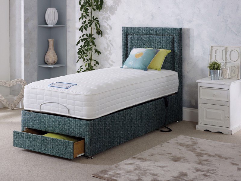 Land Of Beds Olive Single Adjustable Bed Mattress