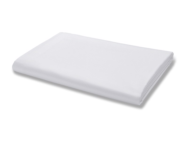 Bianca Fine Linens Cotton Tencel White Flat Sheet