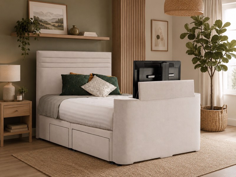 Land Of Beds Marina Fabric TV Bed