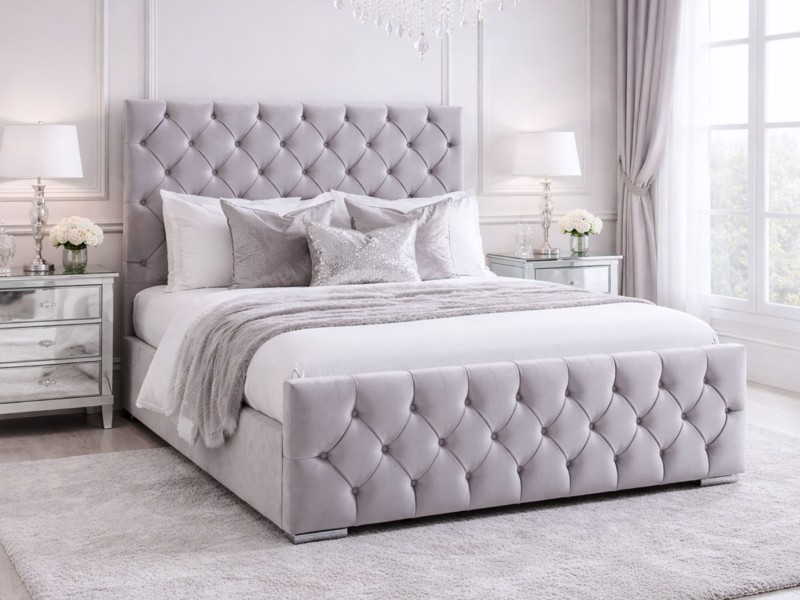 Land Of Beds Fern Fabric Bed Frame