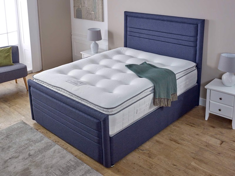Land Of Beds Clover Fabric King Size Bed Frame