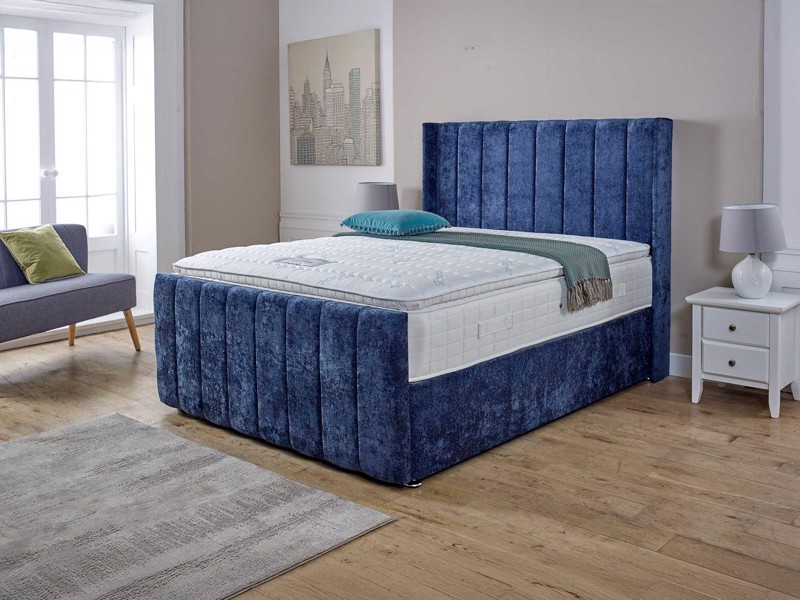 Land Of Beds Flora Fabric King Size Bed Frame