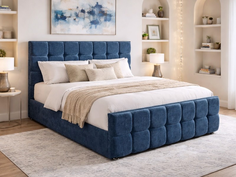 Land Of Beds Maple Fabric King Size Bed Frame