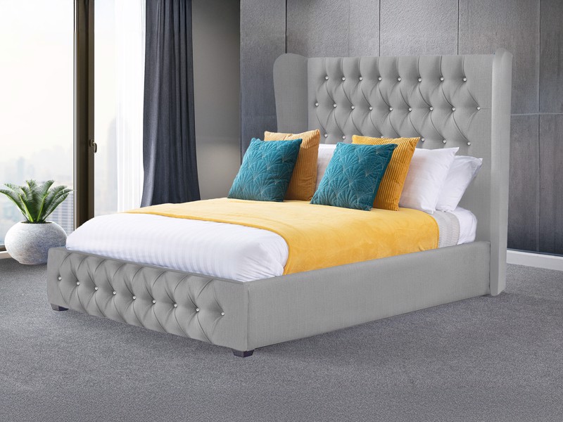 Land Of Beds Super King Size - CLEARANCE STOCK - Shergar Ash Somerset Fabric Bed Frame