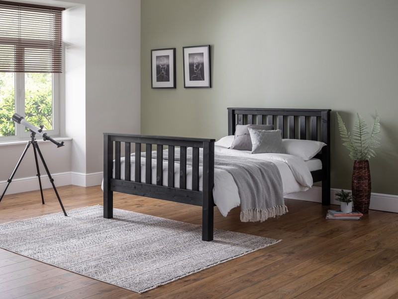 Land Of Beds Thornby High Foot End Wooden King Size Bed Frame