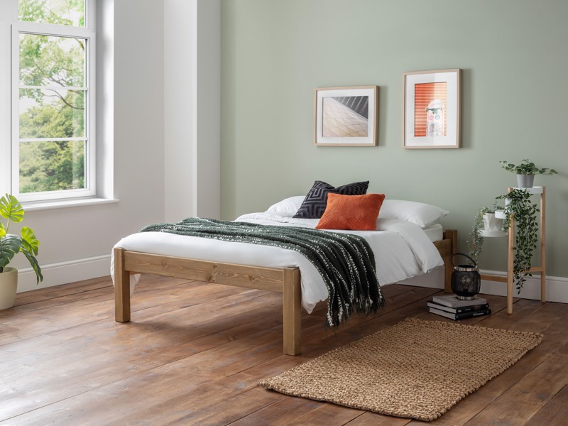 Land Of Beds Thistleby Wooden King Size Bed Frame