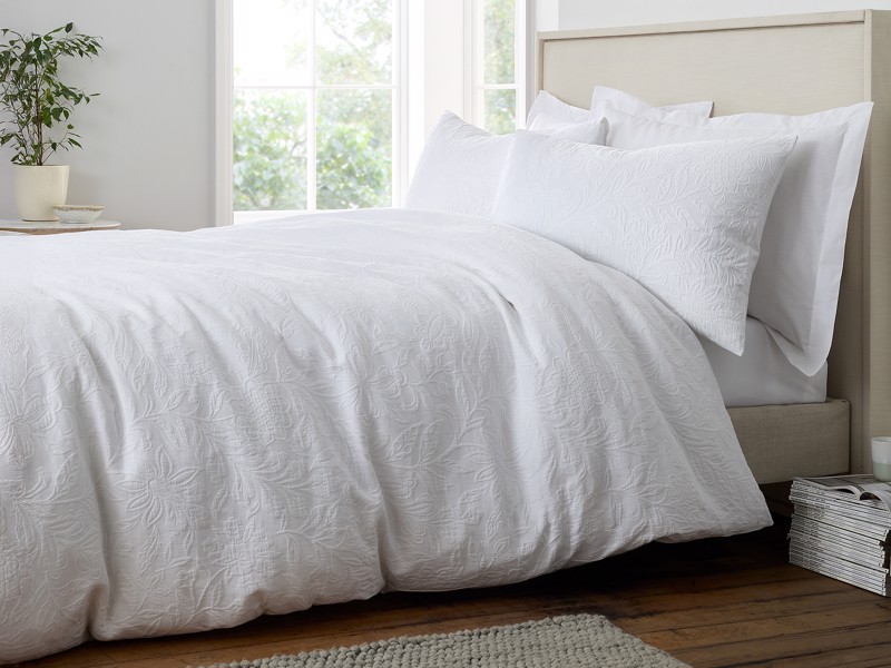 Bianca Fine Linens Fleur Matelasse Single Duvet Cover Set