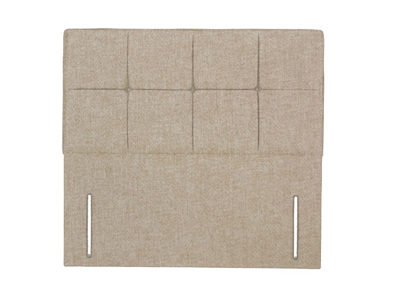 Sleepeezee Single Size - CLEARANCE - Ex-Showroom - Tweed Cream Cassia Headboard