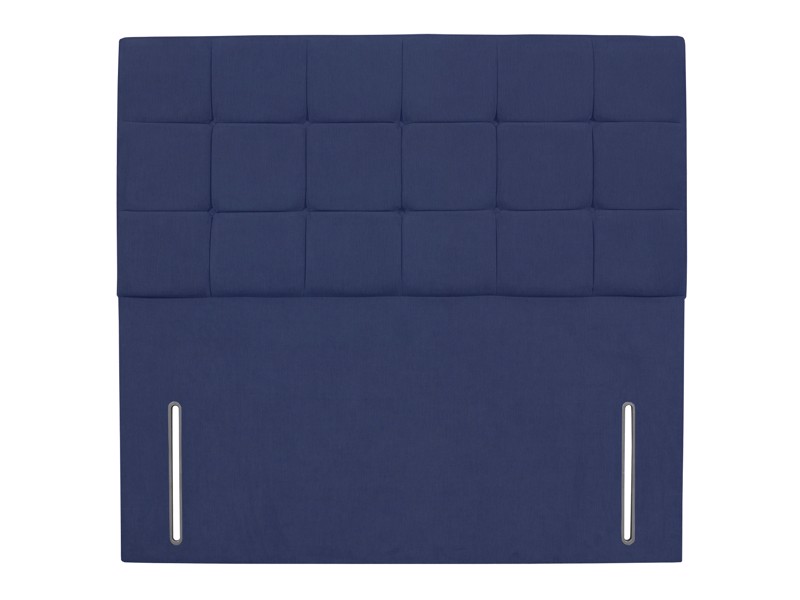 Sleepeezee King Size - CLEARANCE - Ex-Showroom - Plush Navy Jasmine Headboard