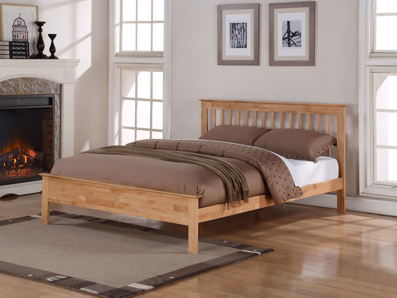 Land Of Beds King Size - CLEARANCE STOCK - Pentre Oak Wooden Bed Frame