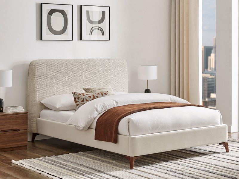 Land Of Beds Fernleigh Natural Fabric Bed Frame