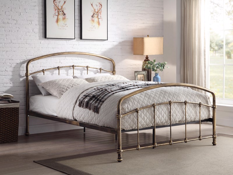 Land Of Beds Double Size - CLEARANCE STOCK - Perth Antique Bronze Bed Frame