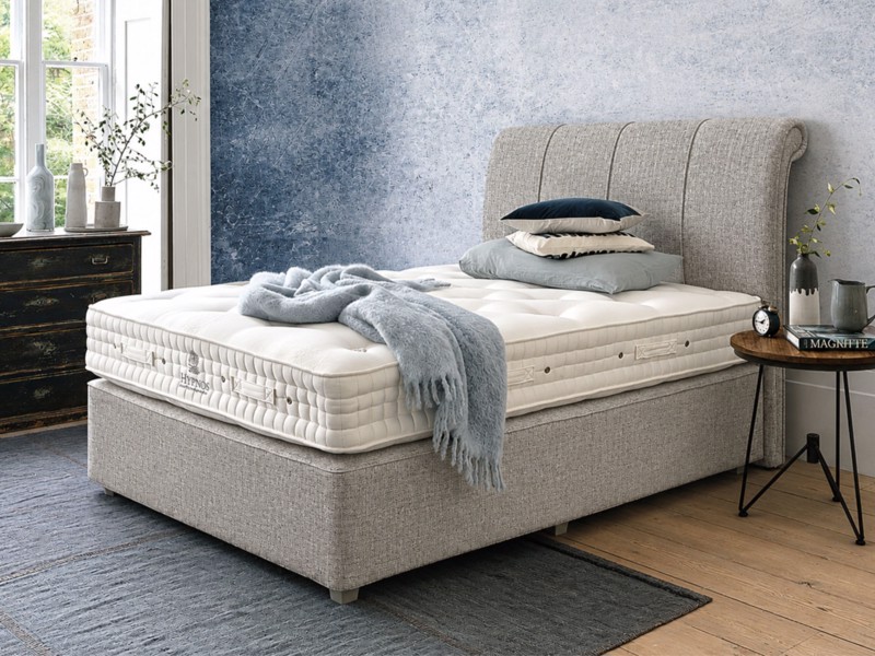 Hypnos King Size - CLEARANCE - Ex-Showroom - Brooklyn Smoke Wool Origins 10 Divan Bed