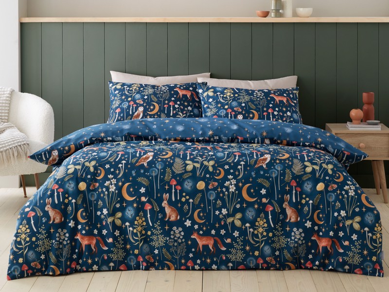 Catherine Lansfield Enchanted Twilight Navy Duvet Cover Set