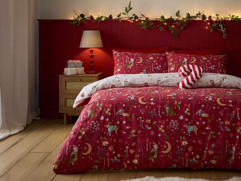 Catherine Lansfield Christmas Enchanted Twilight Duvet Cover Set