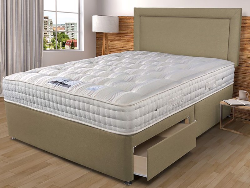 Sleepeezee Backcare Luxury 1400 Super King Size Zip & Link Divan Bed