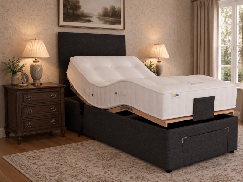 MiBed Dreamworld Lindale Natural 1200 Adjustable Bed