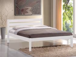 Land Of Beds Tamworth White Bed in a Box Wooden Bed Frame