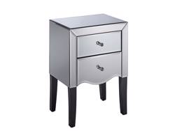 Land Of Beds Mercury 2 Drawer Bedside Table