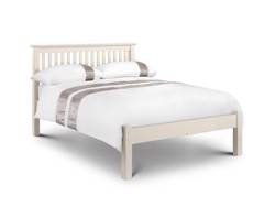 Land Of Beds Leyton White Low Footend Wooden Single Bed Frame