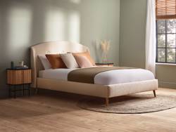 Volk upholstered standard shop bed