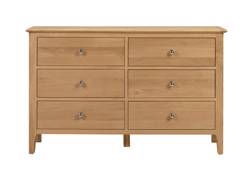 Land Of Beds Crosby 6 Drawer Wide Chest of Drawers
