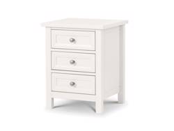 Land Of Beds Bellatrix Surf White 3 Drawer Chest of Drawers
