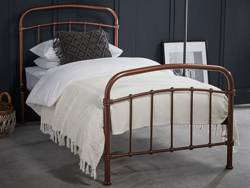 Land Of Beds Clara Copper Metal Bed Frame