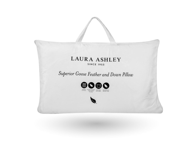 Laura Ashley Superior Goose Feather and Down Pillow | Land of Beds