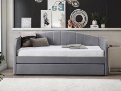 Land Of Beds Penny Grey Fabric Day Bed