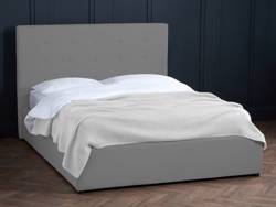 Land Of Beds Ava Grey Fabric Ottoman Bed