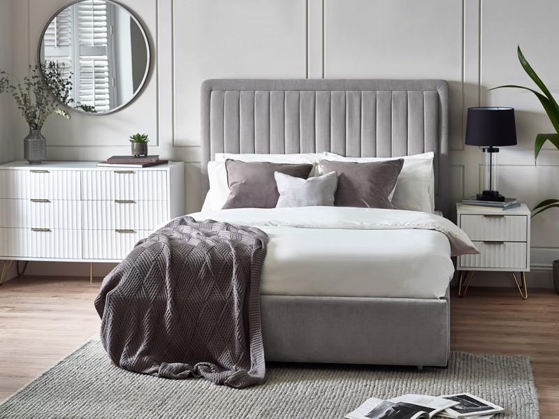 Grey platform beds discount