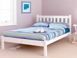 Friendship Mill Shaker White Low Footend Wooden Bed Frame