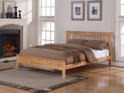 Land Of Beds Pentre Oak Wooden Single Bed Frame